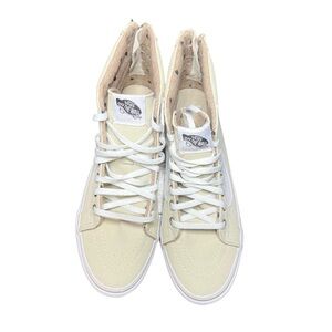 NWOT Vans Women's Off-white/beige Zip-up High-Top Sneakers